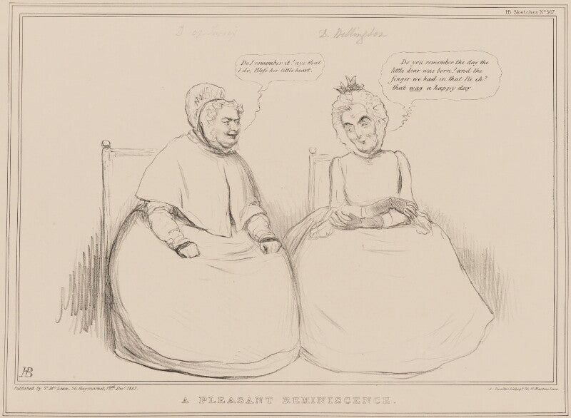 A pleasant reminiscence (prince augustus frederick, duke of sussex; arthur wellesley, 1st duke of wellington) npg d41441