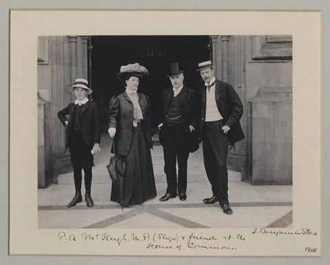 Patrick Aloysius M'Hugh and friends at the House of Commons NPG x135559