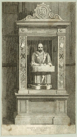 Monument to John Stow at St. Andrew, Undershaft NPG D25540