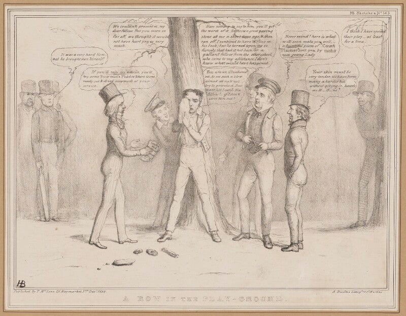 A row in the play ground npg d46341