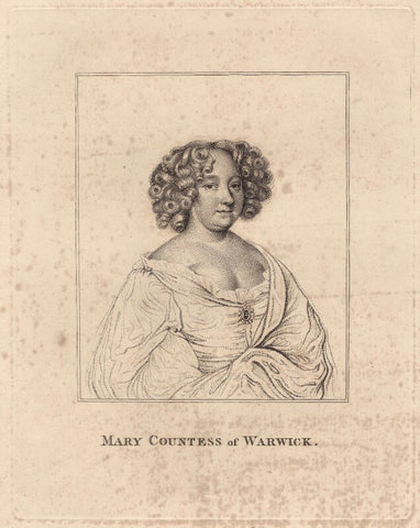 Mary Rich (née Boyle), Countess of Warwick NPG D30523