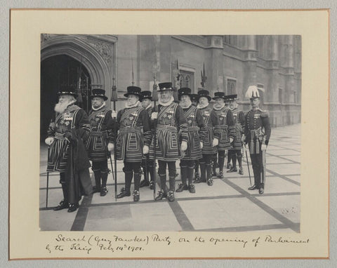 'Search (Guy Fawkes) Party on the opening of Parliament by the King' NPG x135497