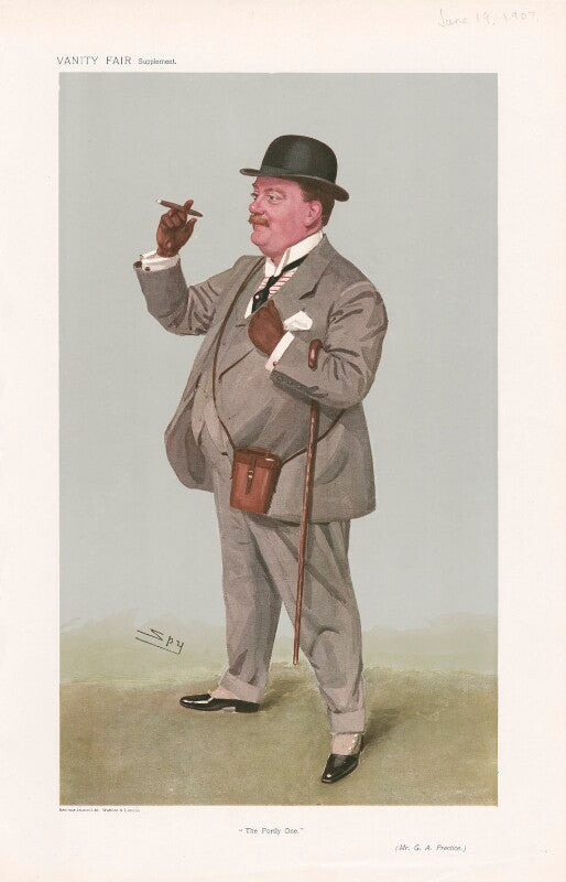 Graham auldjo prentice ('men of the day. no. 1071. "the portly one."') npg d45385