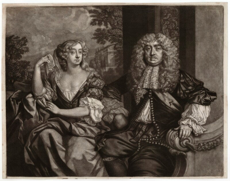John maitland, duke of lauderdale; elizabeth murray, duchess of lauderdale and countess of dysart npg d29435