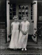 Two bridesmaids for the wedding of Geoffrey Kemp Bourne and Agnes Evelyn Thompson NPG x128602