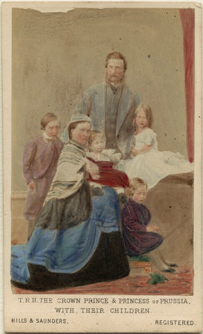 The Emperor and Empress of Germany with their children NPG Ax46753