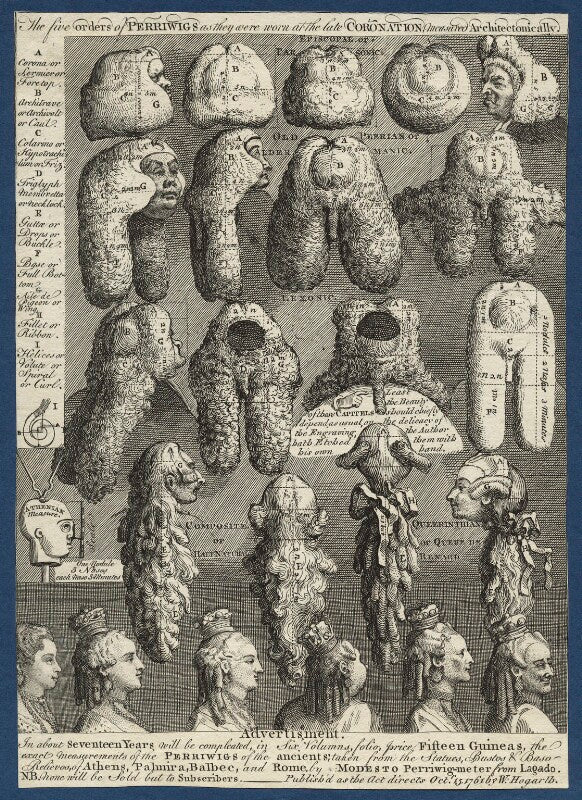 'the five orders of perriwigs' npg d21370
