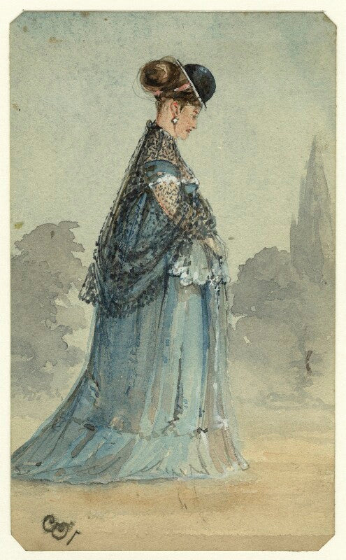 Figure study of an unknown woman npg d23198