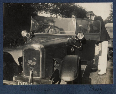 'Billy's car' (William Henry Smith, 3rd Viscount Hambleden; Bob Gathorne-Hardy; Arthur Paul Gore, 7th Earl of Arran) NPG Ax141603