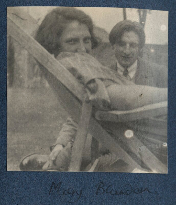 Mary blunden (née daines); edmund blunden npg ax141421