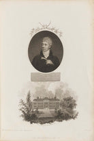 George Shaw with 'Back View of the British Museum' NPG D34342