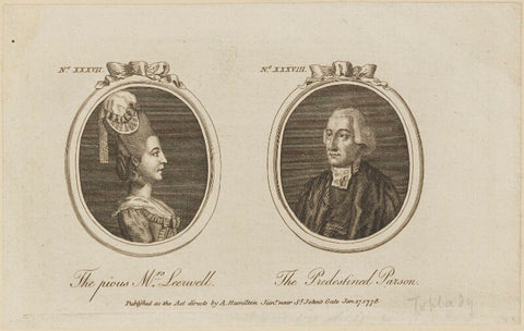 'The pious Mrs Leerwell and The Predestined Parson' (Augustus Montague Toplady) NPG D14248