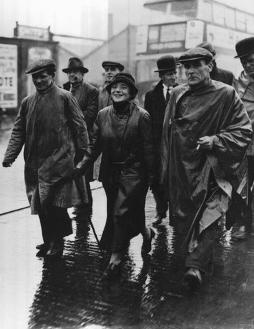 Ellen Cicely Wilkinson leading the Jarrow Marchers through Cricklewood in London NPG x88278