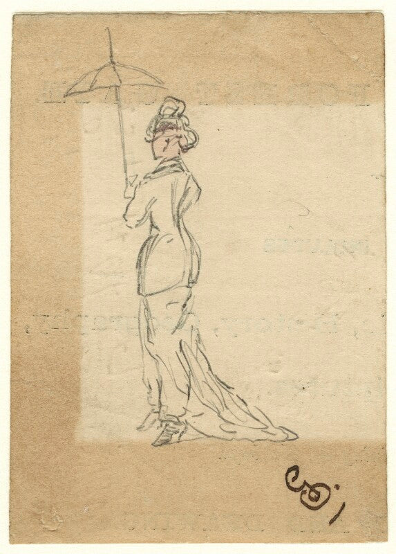 Figure study of an unknown woman npg d23224