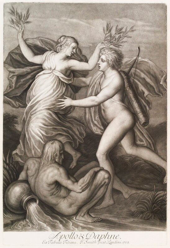 'loves of the gods': apollo and daphne npg d11708