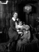 Flora (née Blennerhassett), Lady Hanson; Sir Anthony (Leslie Oswald) Hanson, 4th Bt NPG x151783