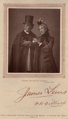 James Lewis as Justinian Babbit; Mrs George Henry Gilbert (Ann Hartley) as Mrs Zantippa Babbit in 'A Night Off' NPG x9383