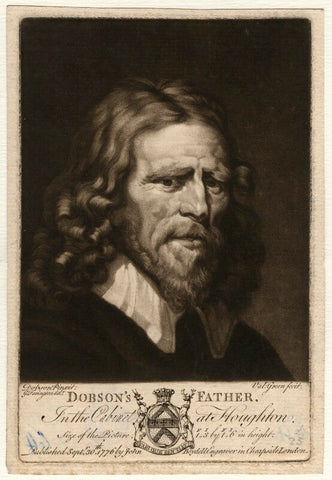 Abraham van der Doort (inscribed 'Dobson's Father') NPG D1645