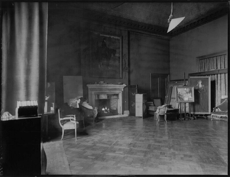 Sir john lavery in his studio npg x18934