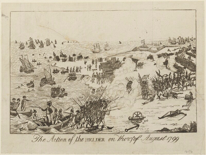 'the action of the helder on the 27th of august 1799' npg d15700