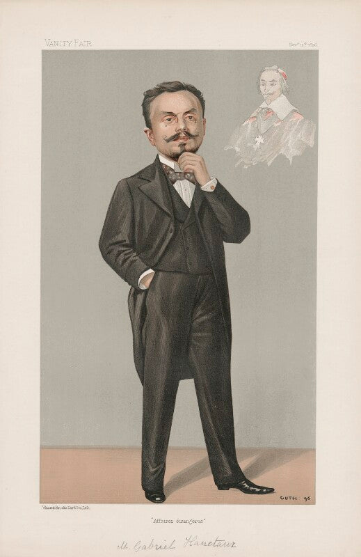 Albert auguste gabriel hanotaux ('men of the day. no. 663. "affaires étrangères."') npg d44829