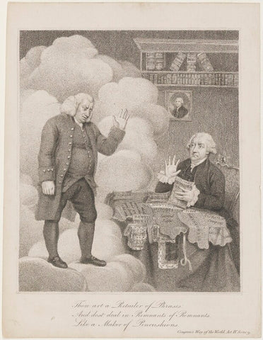 Thou art a Retailer of Phrases; And dost deal in Remnants of Remnants, Like a maker of Pincushions. (Samuel Johnson; James Boswell) NPG D34872