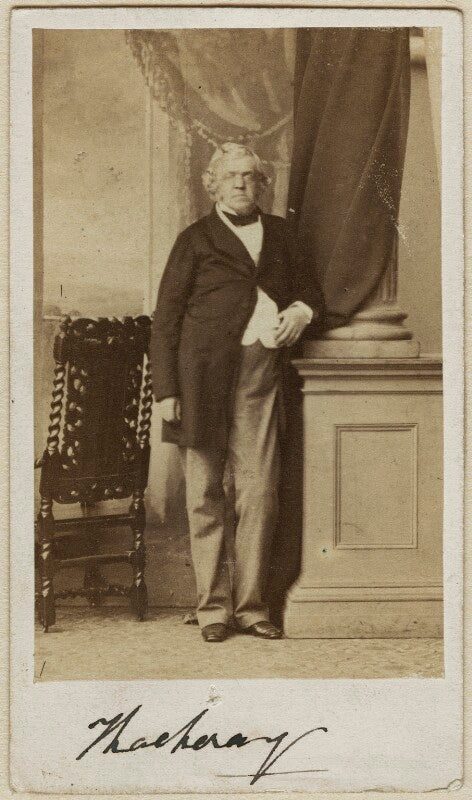 William makepeace thackeray npg x12962