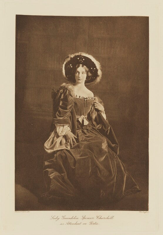 Lady gwendeline theresa mary spencer churchill (née bertie) as attendant on portia in 'the merchant of venice' npg ax135789