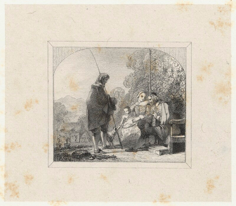 'four figures in a landscape' npg d22515