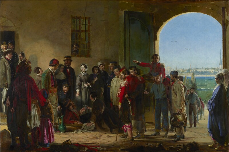 The mission of mercy: florence nightingale receiving the wounded at scutari npg 6202