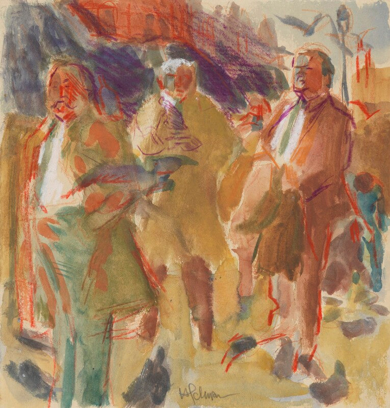 Trade unionists (sketch) (joe gormley; thomas jackson; sidney weighell) npg 5793(5)