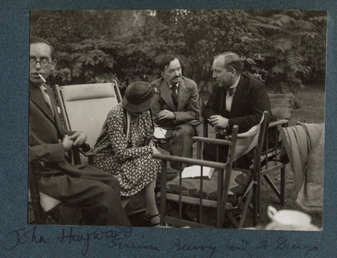 John Hayward; Dorothy Bussy (née Strachey); Simon Bussy and an unknown man NPG Ax143945