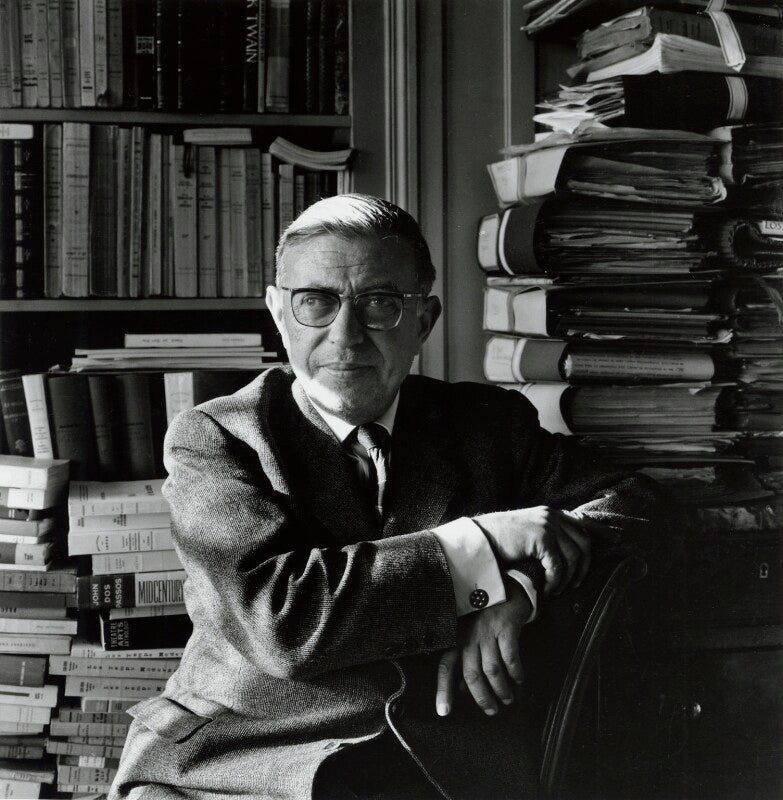Jean paul sartre npg x133288