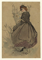 Figure study of an unknown woman NPG D23187