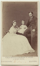Queen Alexandra; Prince Albert Victor, Duke of Clarence and Avondale; King Edward VII NPG x18897