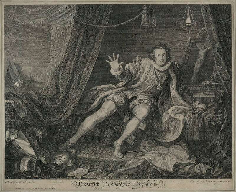 David garrick ('mr garrick in the character of richard iii') npg d34378