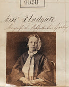 Unknown woman ('Reproduction by order of Miss Fladgate') NPG Ax58881