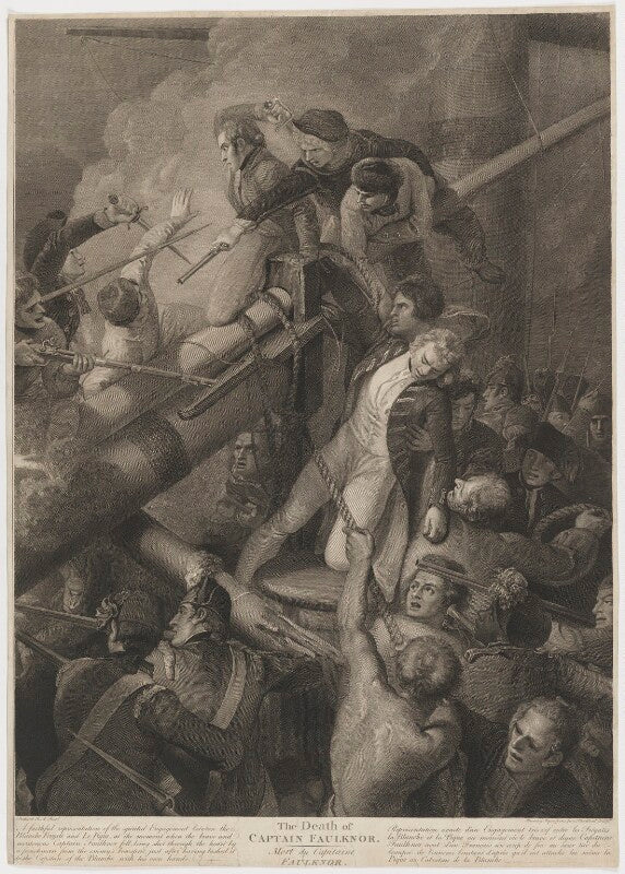 'the death of captain faulknor' (robert faulknor and 25 unknown figures) npg d36667