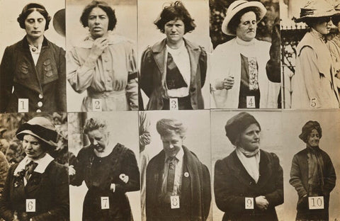 'Surveillance Photograph of Militant Suffragettes' NPG x132846