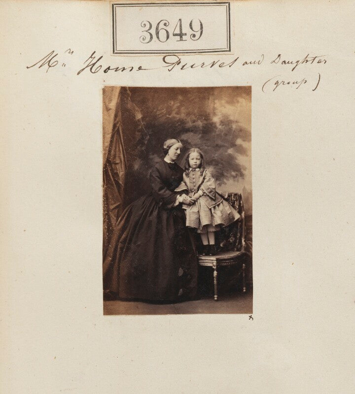 Caroline maria home purves (née parker); augusta louisa helen home purves npg ax53045