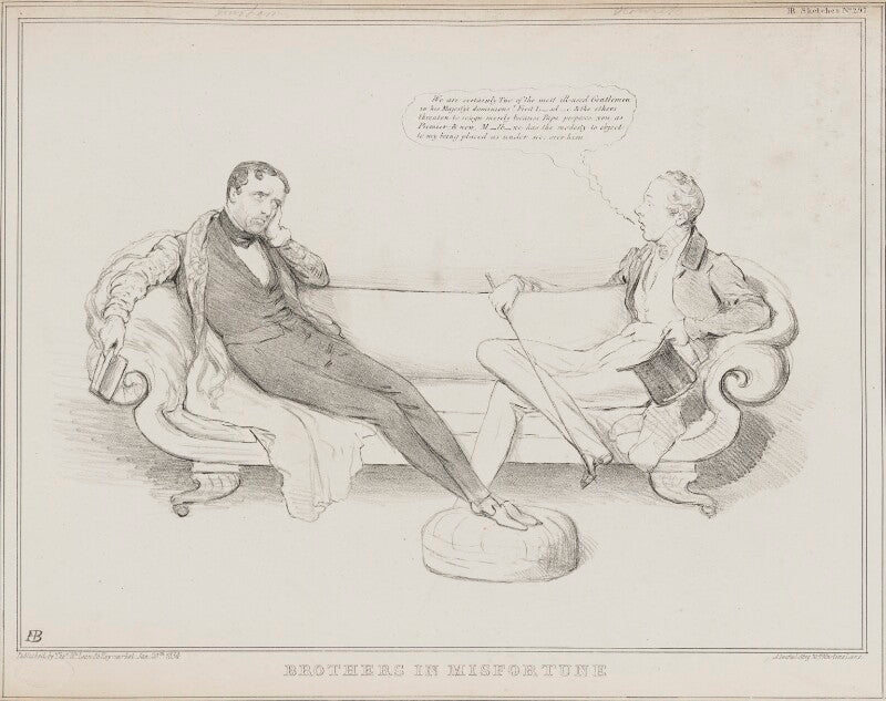 Brothers in misfortune (john george lambton, 1st earl of durham; henry george grey, 3rd earl grey) npg d41232