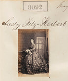 Annie (née Alleyne), Lady Fitzherbert NPG Ax132877