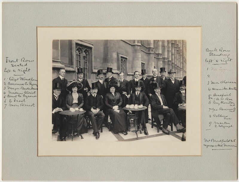 Luncheon party to french and english aviators npg x126226