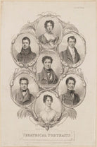 Maria Stanhope (née Foote), Countess of Harrington; John Liston; Charles Mathews; Charles Kemble; John Pritt Harley; Lewis Sapio; Madame Vestris NPG D38605