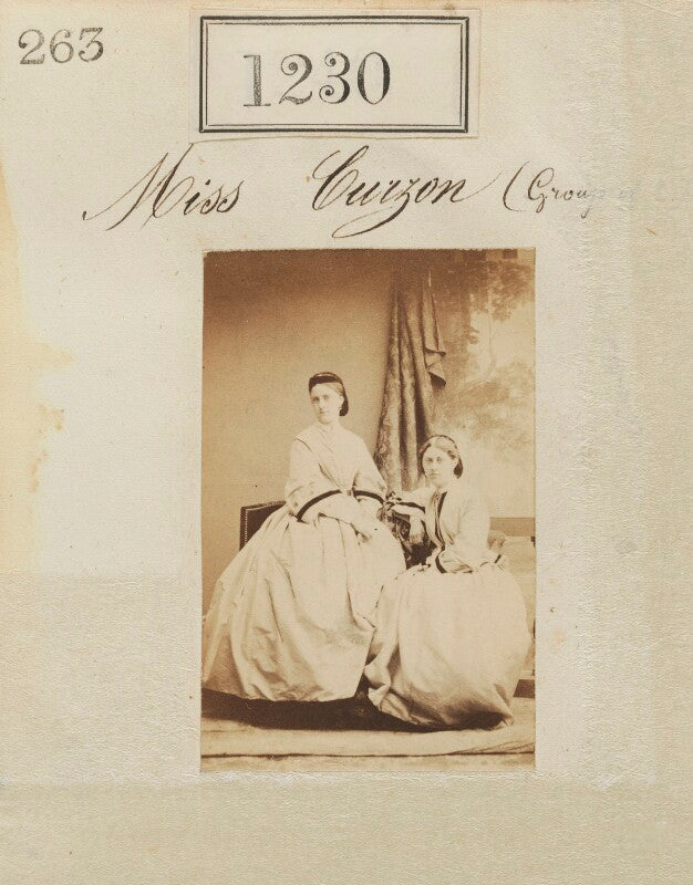 Miss curzon and an unknown girl npg ax50667
