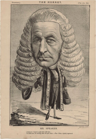 (John) Evelyn Denison, 1st Viscount Ossington ('Mr Speaker') NPG D48274