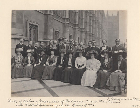 'Labour Members of Parliament and their wives who visited Germany in the Spring of 1909' NPG x36285