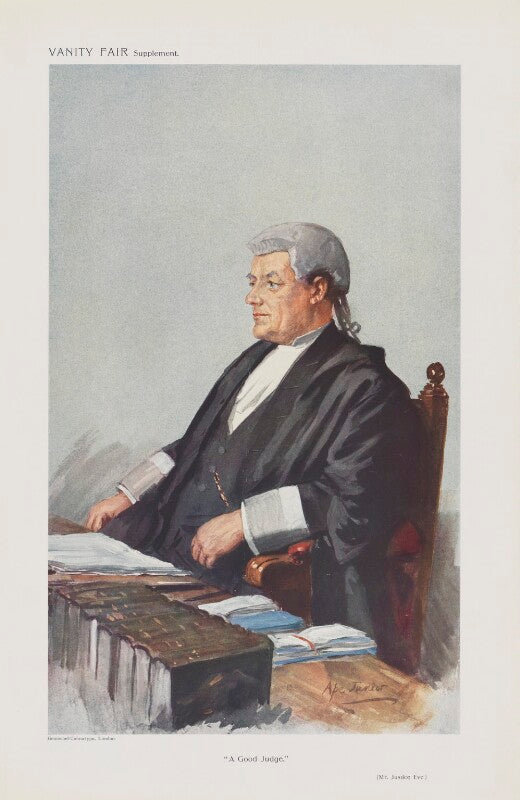 Sir harry trelawney eve ('men of the day. no. 1270. "a good judge."') npg d45600