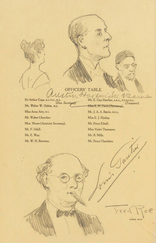 Louis gautier; austin hardwicke neame and two unknown sitters npg d43194