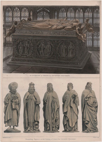 Interior of Henry the Seventh's Monument; Remaining Figures on the Screen of Henry the Seventh's Monument NPG D42667